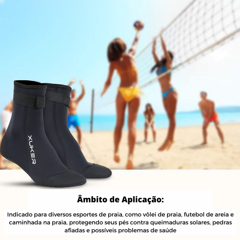 Meia XUKER - Cano Alto - Para Esportes e Uso na Areia